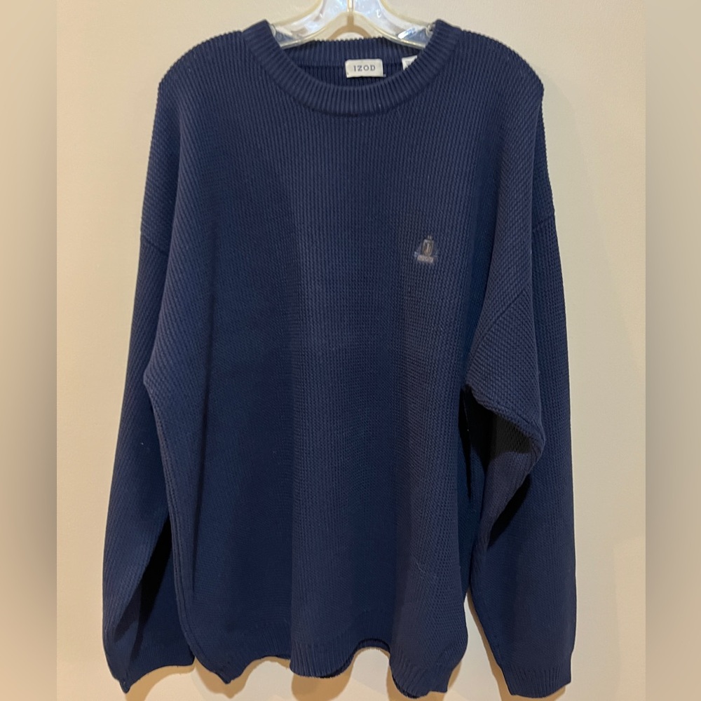 Izod Men's Navy Crewneck Sweater
